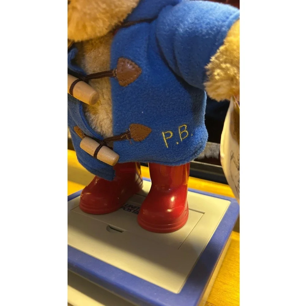 2018‎ Paddington Bear Plush Toy Blue Coat Red Boots Hat Classic Stuffed Animal